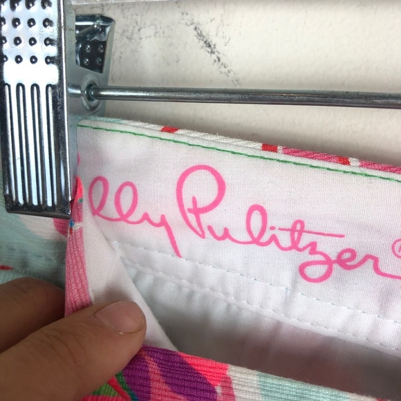 Lilly Pulitzer Butercup Shorts Scallop Hem Pink - Picture 5 of 5